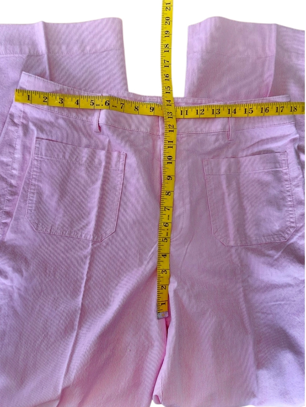 J.Crew Lizzie Wide Leg Pants Azalea Stripe NWT 33Tall - Picture 8 of 10